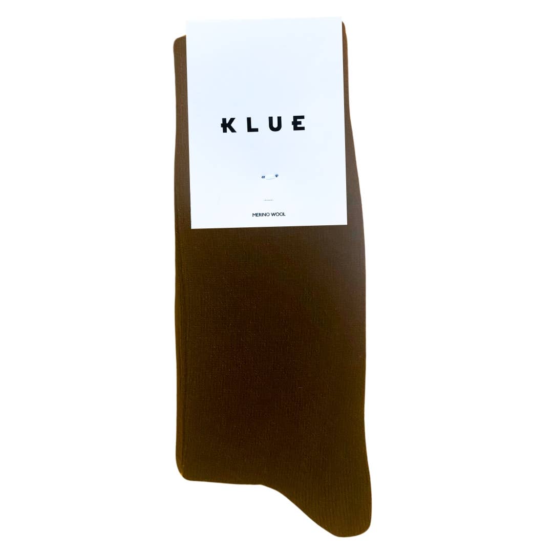 KLUE – wholesale Socks – Men's – KLUE plain merino Wool socks | Brown0