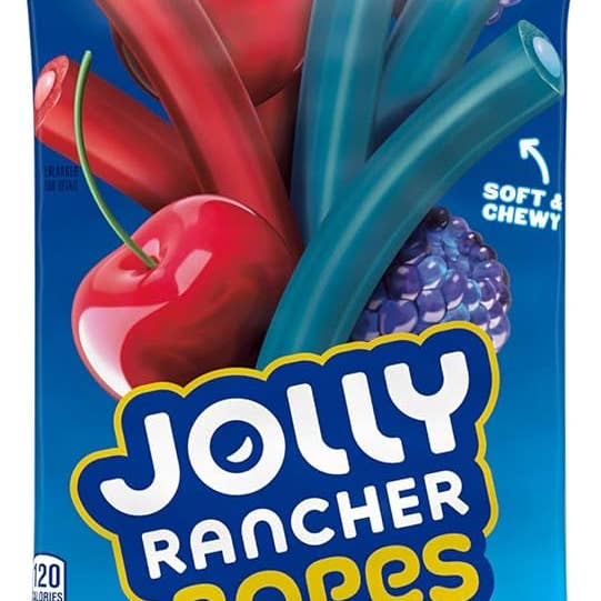Jolly Rancher Ropes Blueberry-Cherry Peg 6 oz (Pack of 12) for wholesale by Shop The King