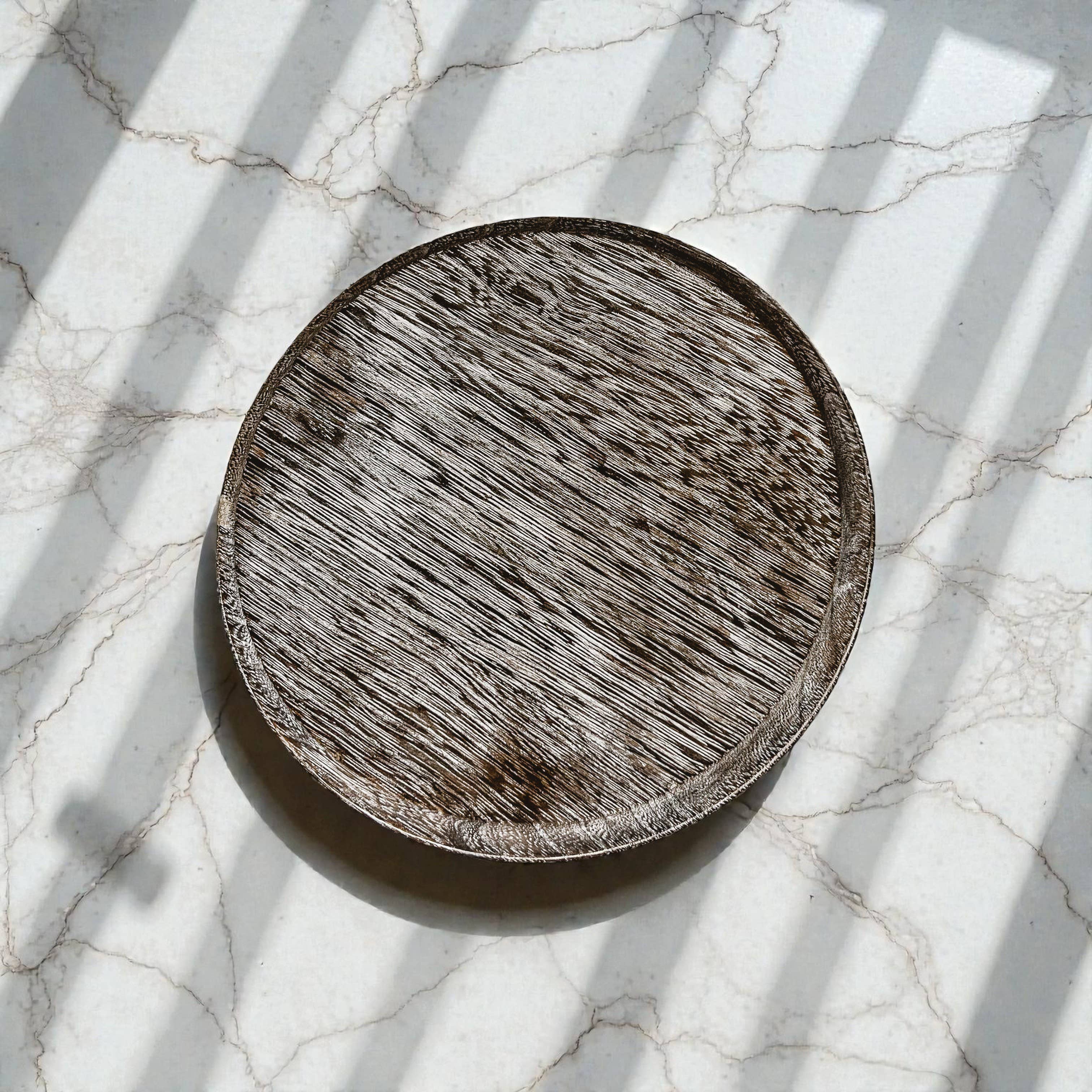 Gia Roma - Wholesale Decoratief dienblad - Ronde houten standaard en sierbord voor tafeldecoratie46