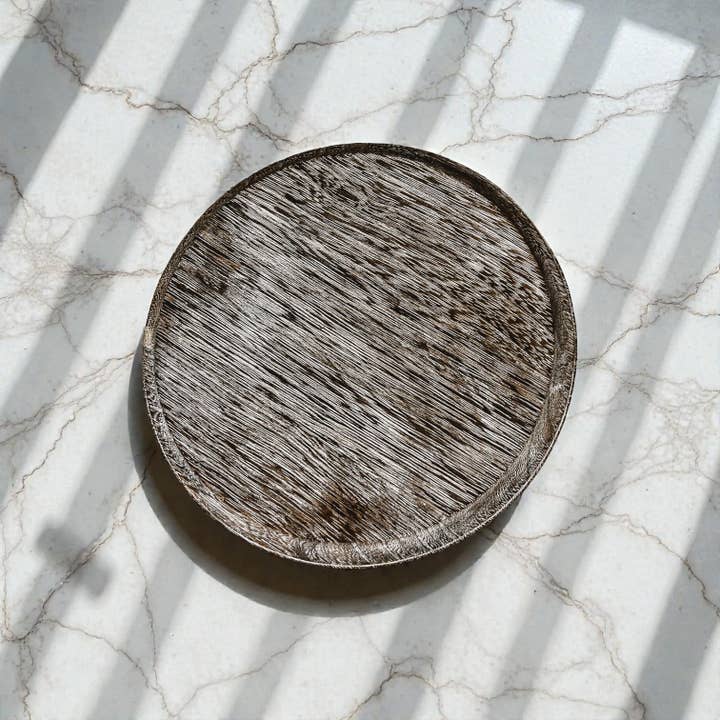 Gia Roma - Wholesale Decoratief dienblad - Ronde houten standaard en sierbord voor tafeldecoratie46