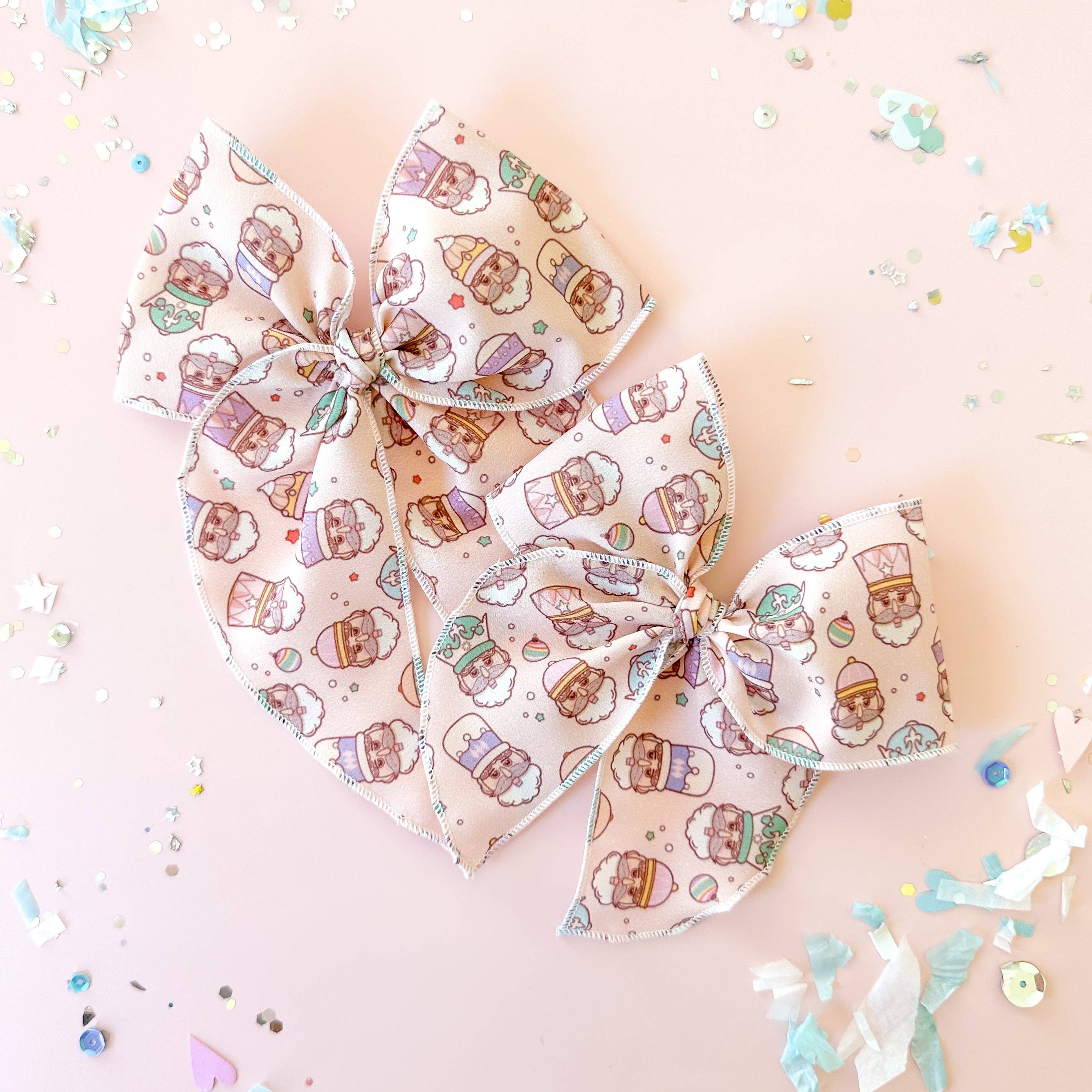 Tiny Wonders Bows - Vente Nœud pour cheveux – enfant - Casse-noisettes, crêpe de Chine6