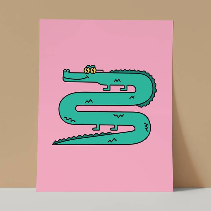 Rad Alligator Print for wholesale by Holden Mesk