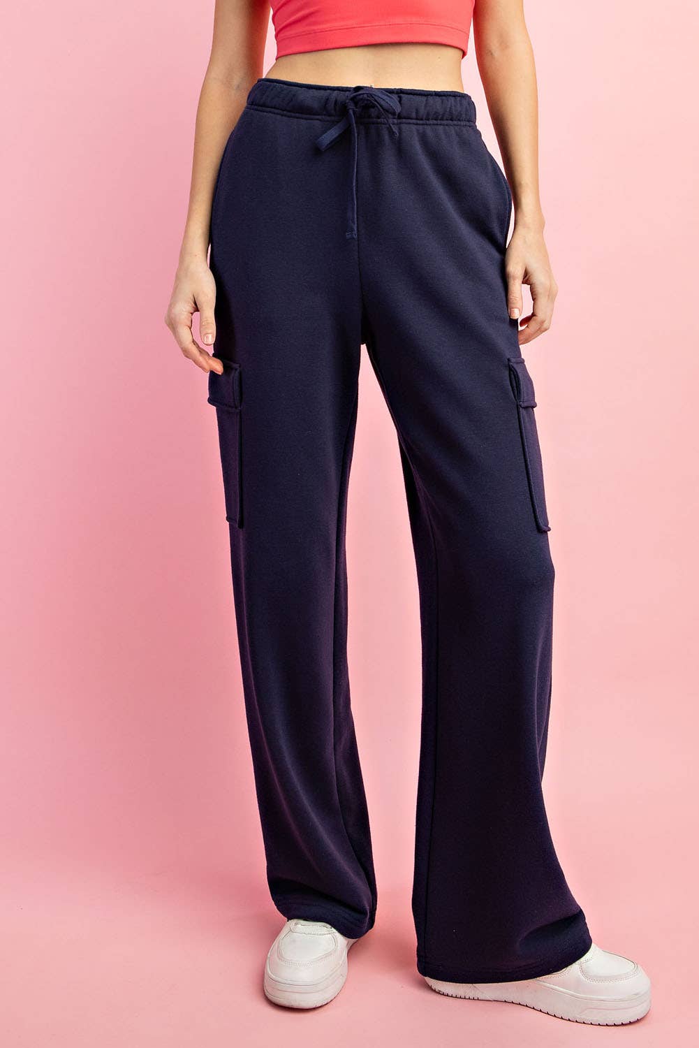 Rae Mode - Wholesale Pants - Women's - FRENCH TERRY STRAIGHT CARGO SWEATPANT20