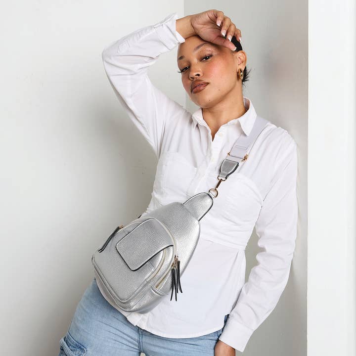 Jen & Co. - Wholesale Crossbody Bag - Women's - M2532 Sophia Sling Bag w/ Flapover Pocket