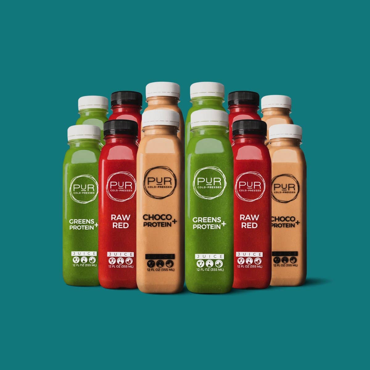 PUR Cold Pressed Juice - Wholesale Wellness Juice/Tonic - Dinner Daily Combo Pack0