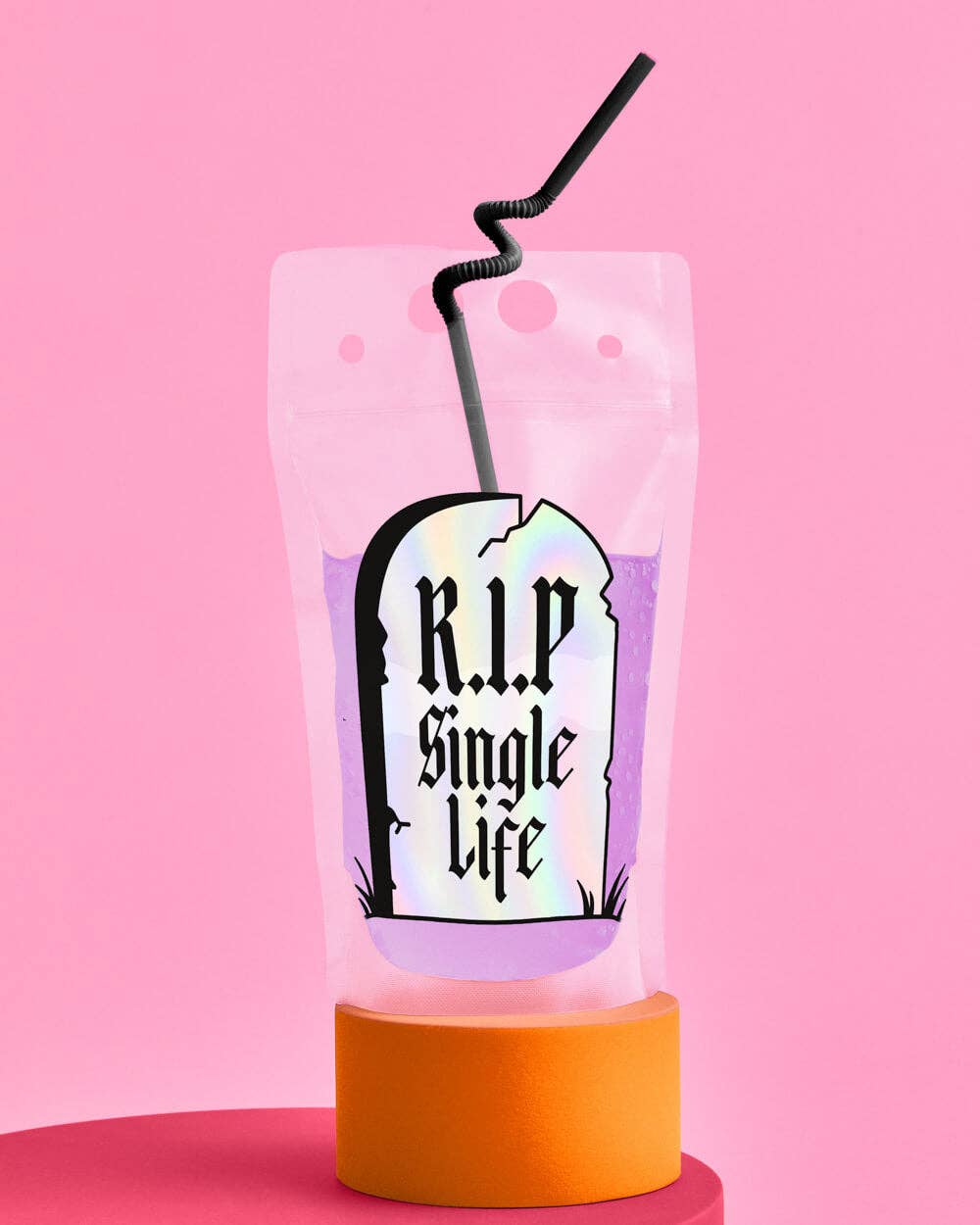 xo, Fetti - Wholesale Disposable Cup - RIP Single Life Drink Pouches, Bachelorette Party4