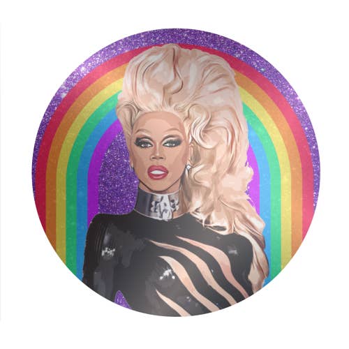 ART WOW - Wholesale Sticker - Circle Stickers 'GLITTER RU'1