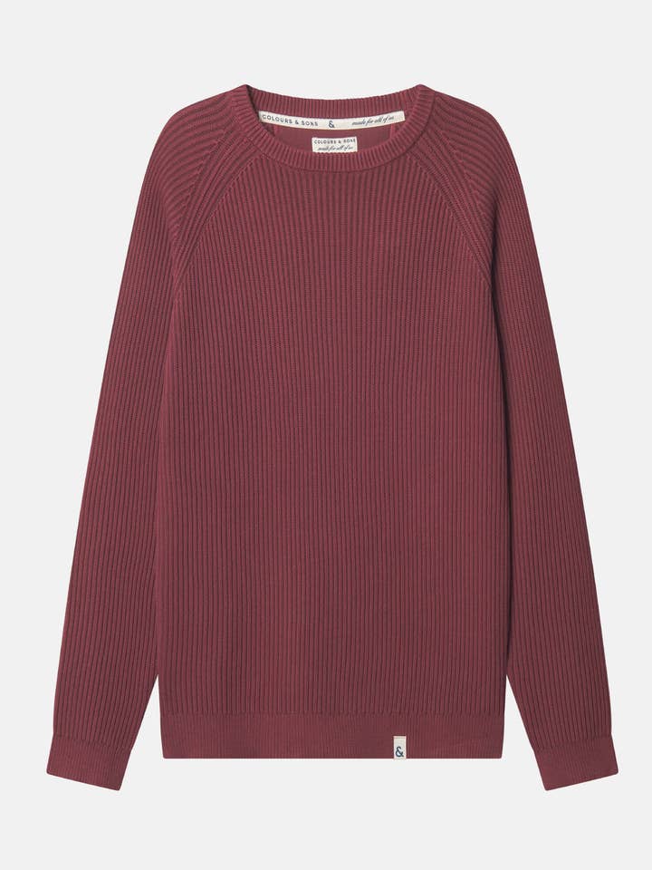 Suéter de canalé - Vino de Oporto para venta al por mayor de COLOURS & SONS