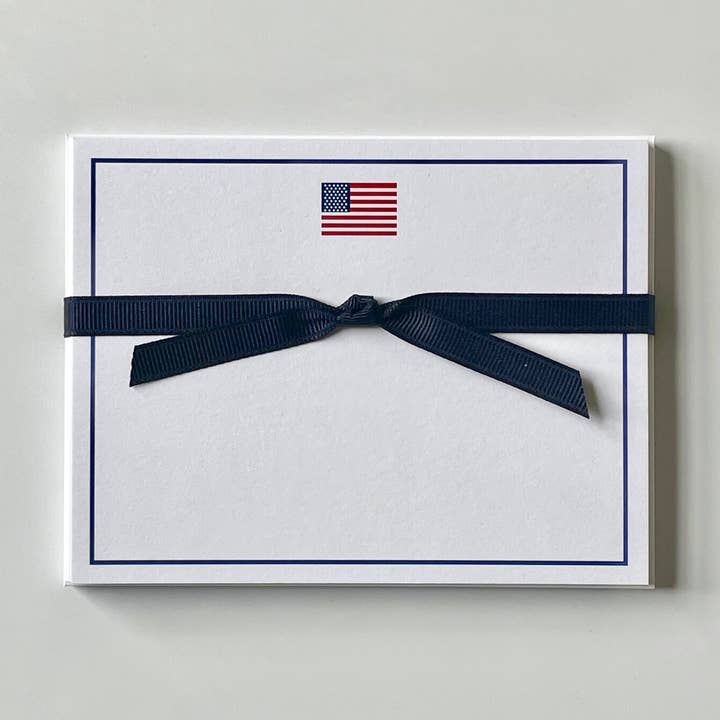 American Flag - Flat Note Cards for wholesale by Georgetown Paperie