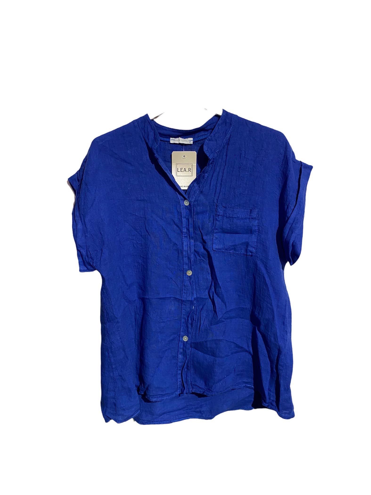 LÉA & LUC - Vente Chemise à col boutonné – femme - Chemise en 100% Lin REF.2065018