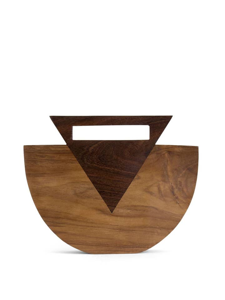 Pyramid Handle Plain Box Bag for wholesale by Equal Hands