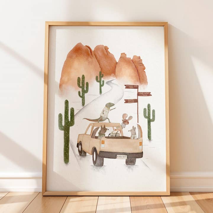 Ökenäventyr Djurkonsttryck För Barn för wholesale av Urchin Bay