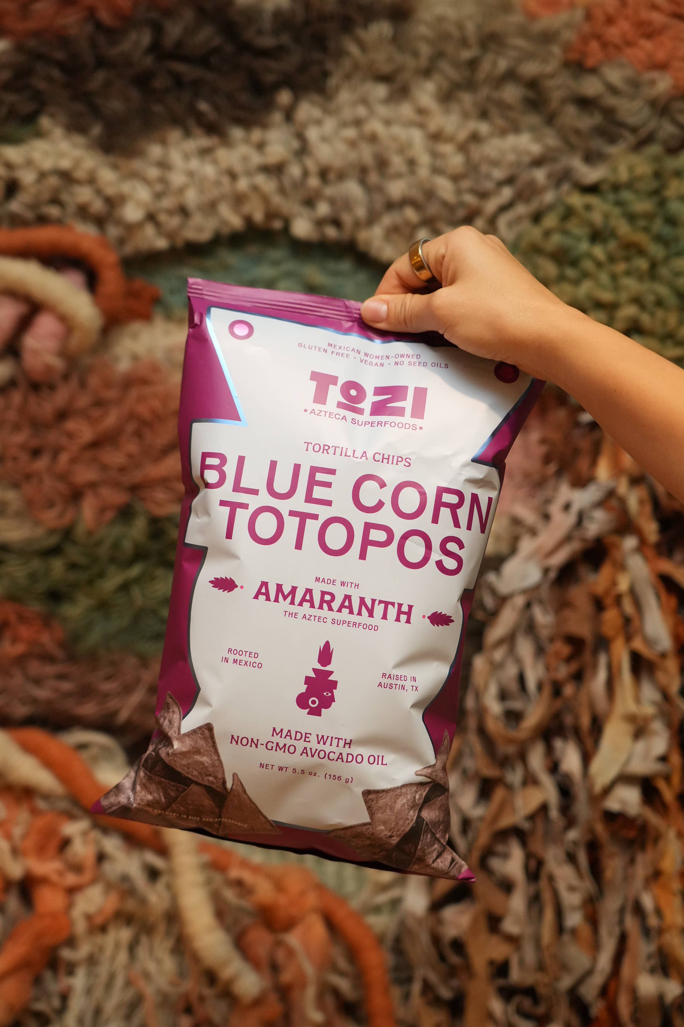 Tozi Superfoods - Wholesale Chips - Tozi Blue Corn & Amaranth Totopos (Tortilla Chips)3