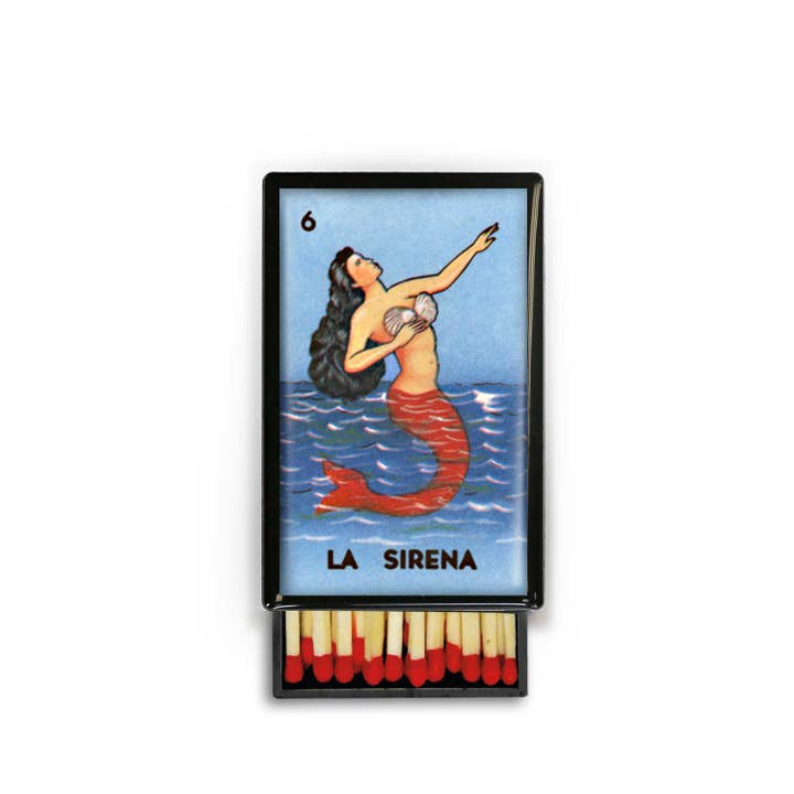 Lucy Lu Designs - Vendita all'ingrosso Fiammifero - Loteria Gioco di carte Sirena Oceano Latino Messico Scatola