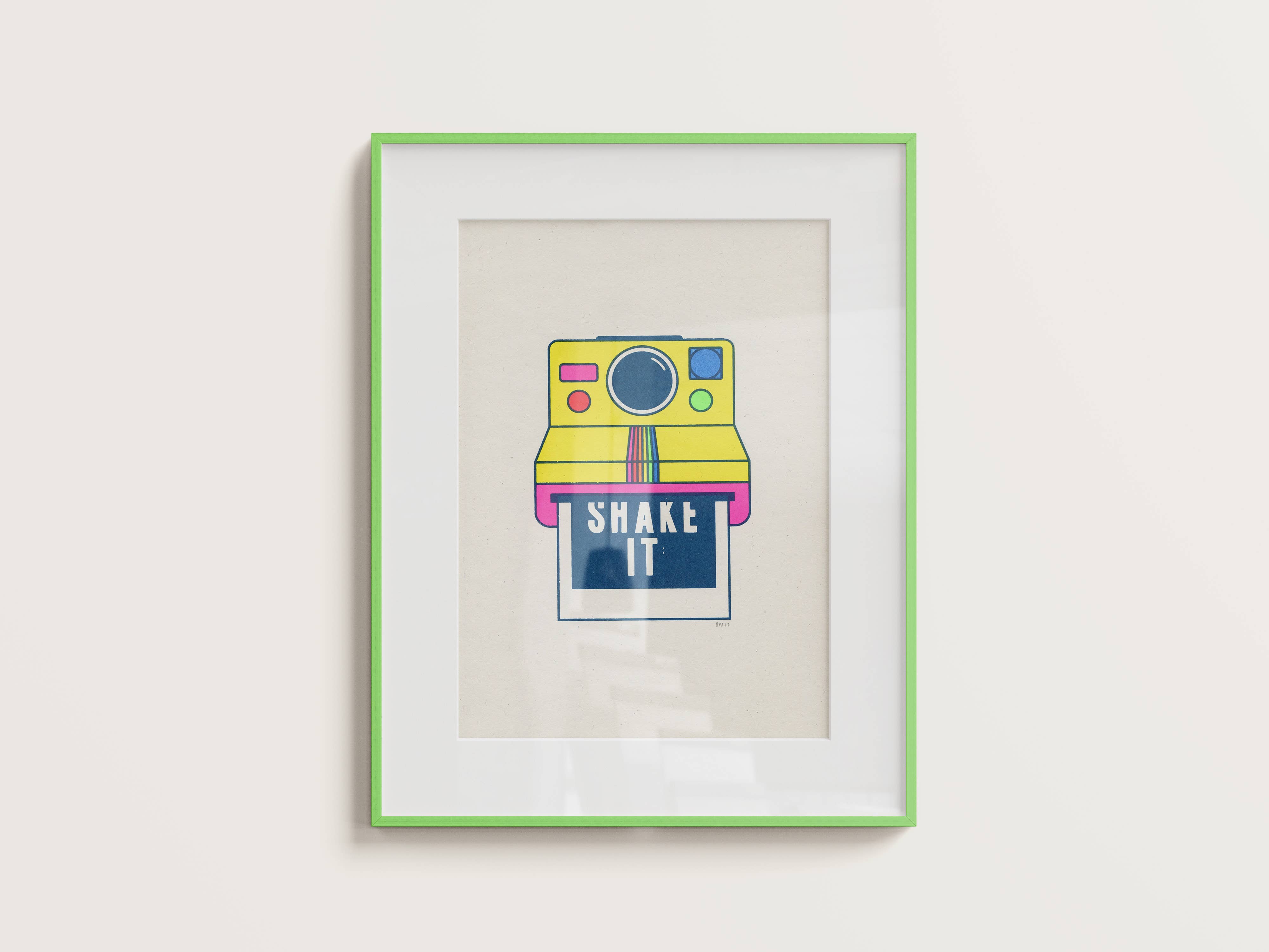 Basil & Ford – wholesale Art print – SHAKE IT - A4 Screen Print
