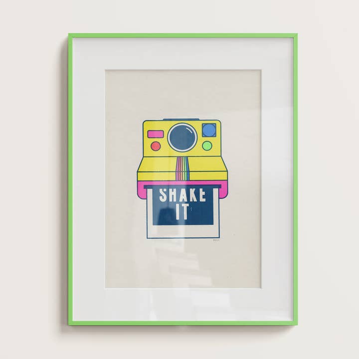 Basil & Ford – wholesale Art print – SHAKE IT - A4 Screen Print0