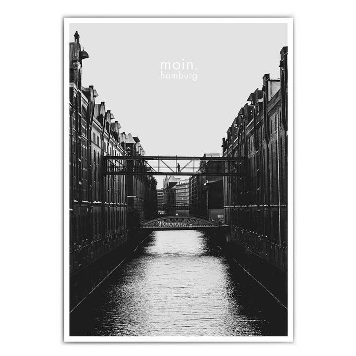 Moin Speicherstadt Hamburg Bild - Home Wanddeko Fotografie für den Großhandel von 4one Pictures