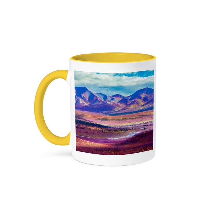 3dRose - Wholesale Coffee Mug - 3dRose, Alaska, Denali National Park. Autumn landscape of valley and peaks., Mug