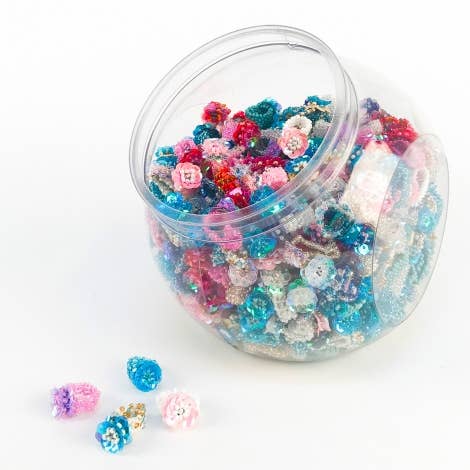 Pink House Imports - Vente Anneau/bague à empiler - Assortiment de 500 pièces d'anneaux à sequins1