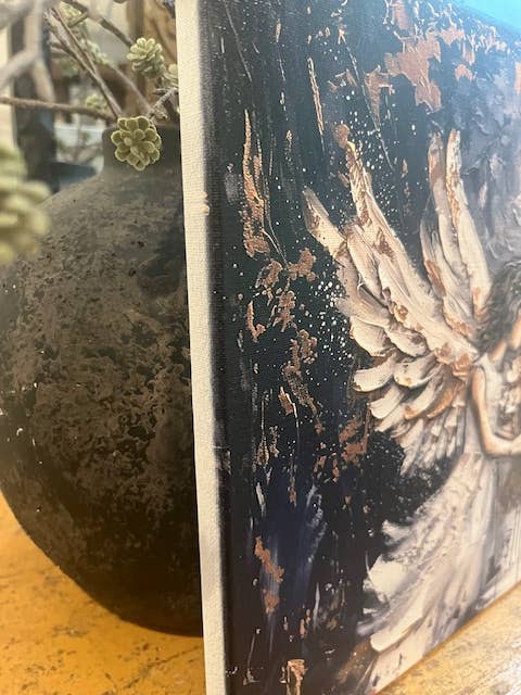 Rustic Nester - Wholesale Canvas Art - Christian home decor Canvas art print, Angel painting wall 2