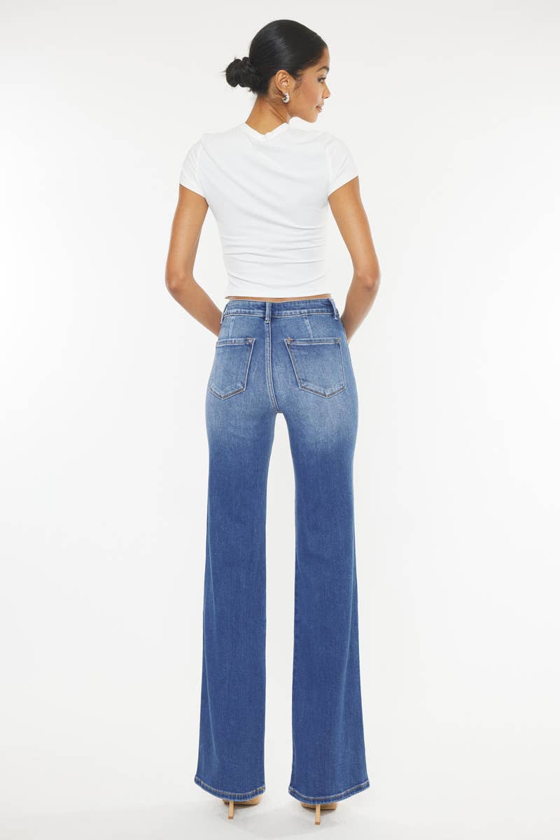 MEDIUM ULTRA HIGH RISE HOLLY FLARE JEANS-KC9248M-OP for wholesale on Faire6