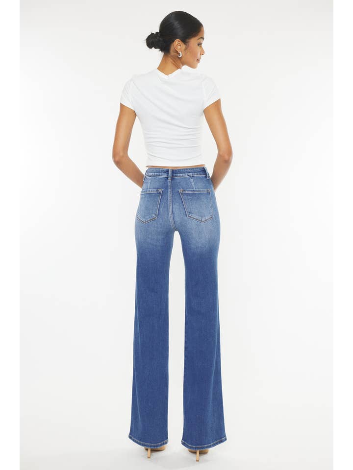 MEDIUM ULTRA HIGH RISE HOLLY FLARE JEANS-KC9248M-OP for wholesale on Faire6