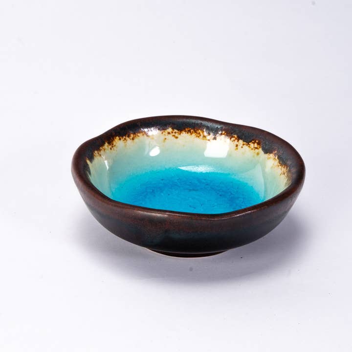 Urban Tokyo - Wholesale Sauce Server - Aozora Kannyu 3.25"Dia x 1.25"H Round Porcelain Sauce Dish (12/144)1