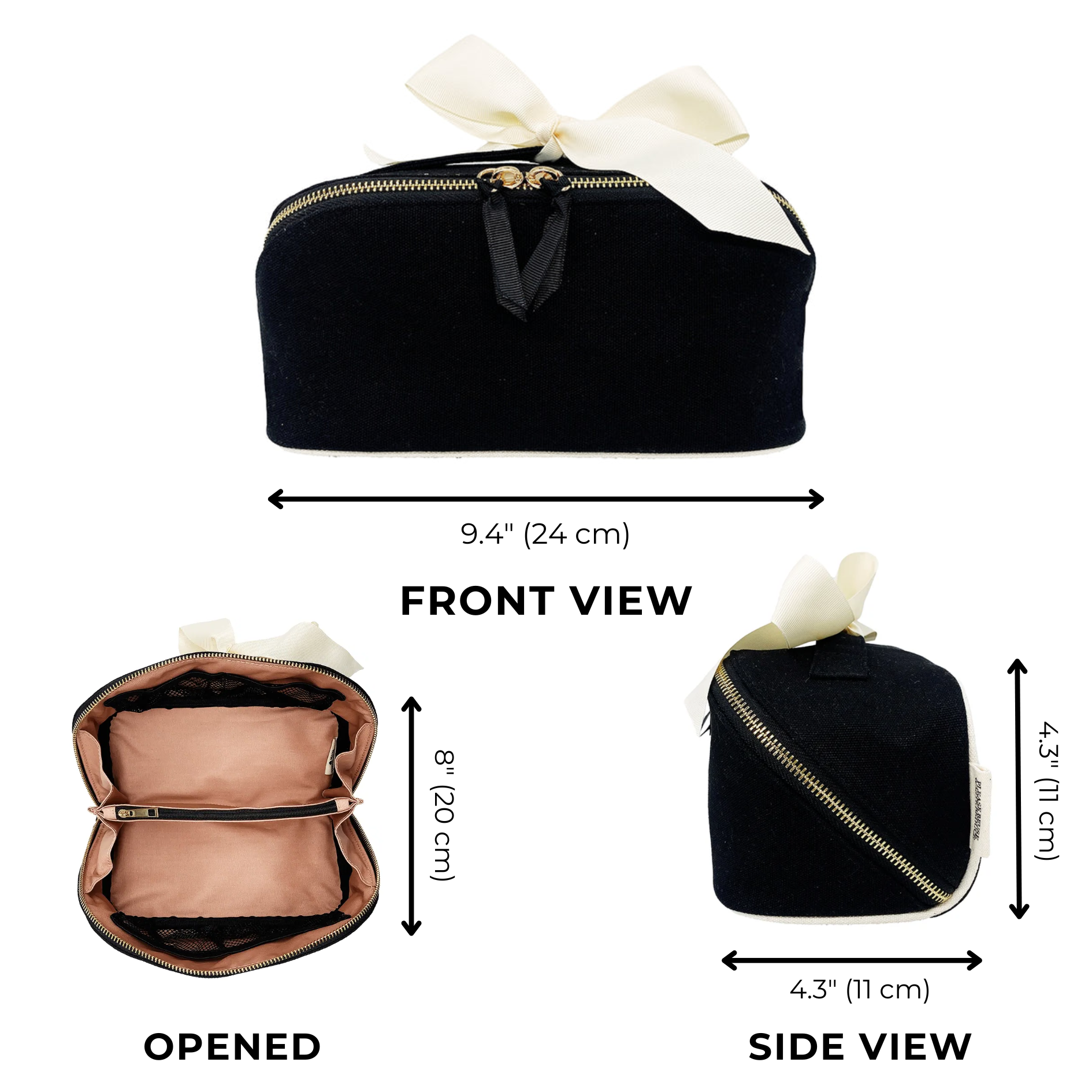 Wholesale Accordion Box Makeup & Toiletry, Black for your