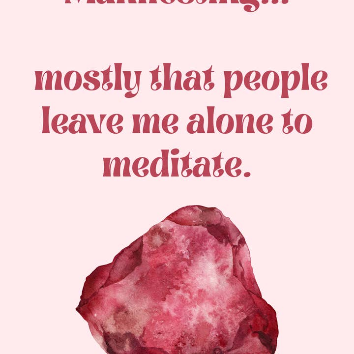 Moonlight Gemstones - Wholesale Poster - Perfect for Christmas Gifts! A4 Crystal-Inspired Quote Poster — Manifesting...