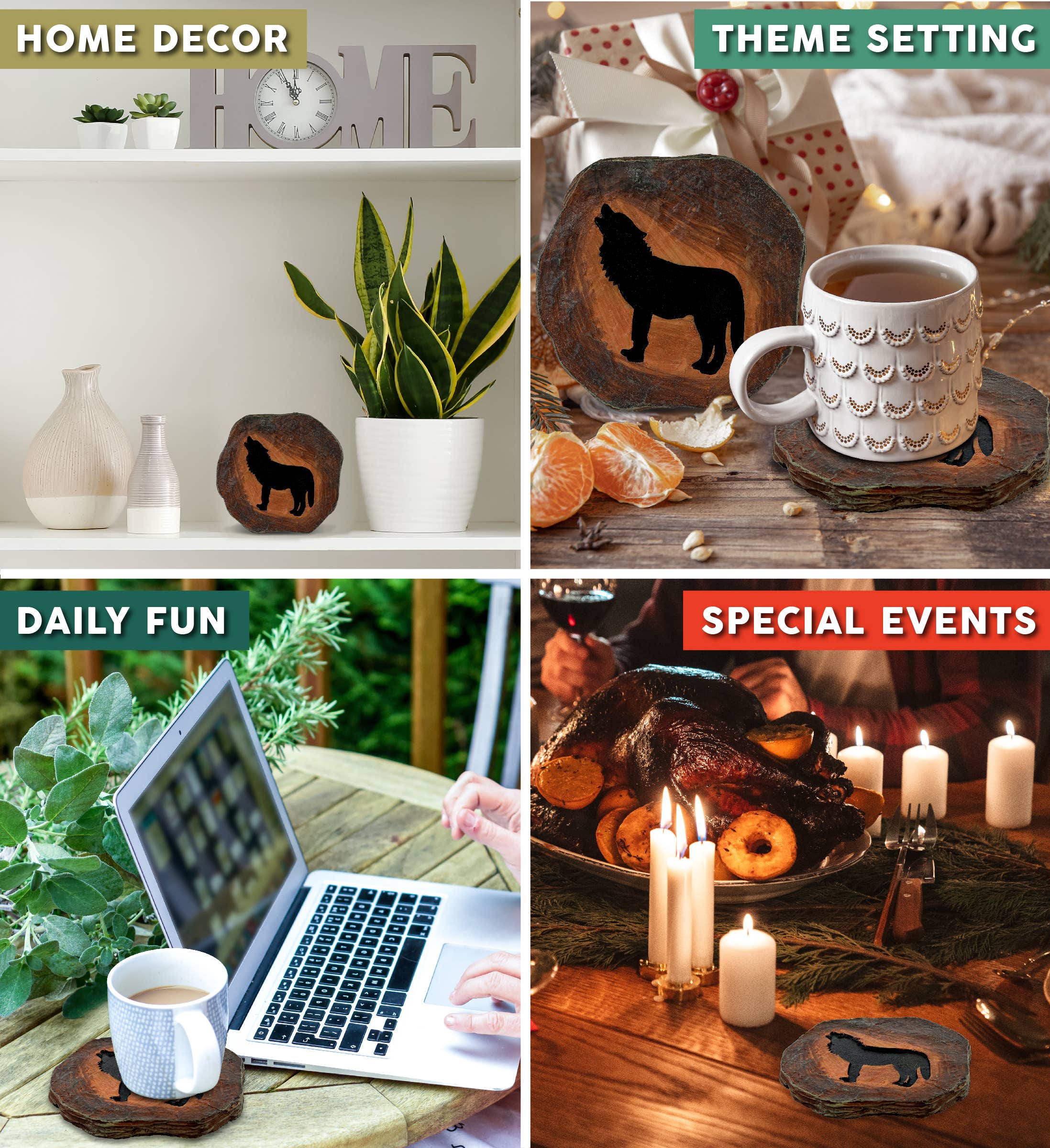 Cota Global - Wholesale Coasters - The Wild  - Coaster - Wolf2