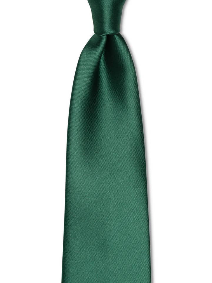 Solid Forest Green Traditional Tie for wholesale by GoTie