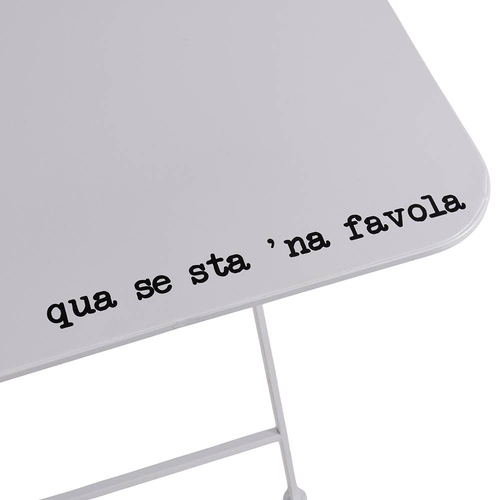 VdE Tivoli 1996 - Vendita all'ingrosso Sedie pieghevoli - SPQERE SET TAVOLO CON SEDIE BIANCO METALLO5