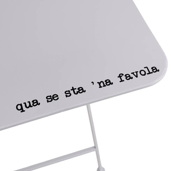 VdE Tivoli 1996 - Wholesale Folding Chair - SPQERE SET TABLE WITH WHITE METAL CHAIRS5