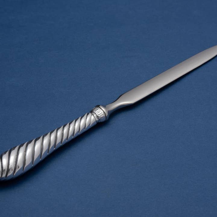 Abrecartas plateado con diseño de cuerda para venta al por mayor de Gebrüder Reiner GmbH & Co. KG