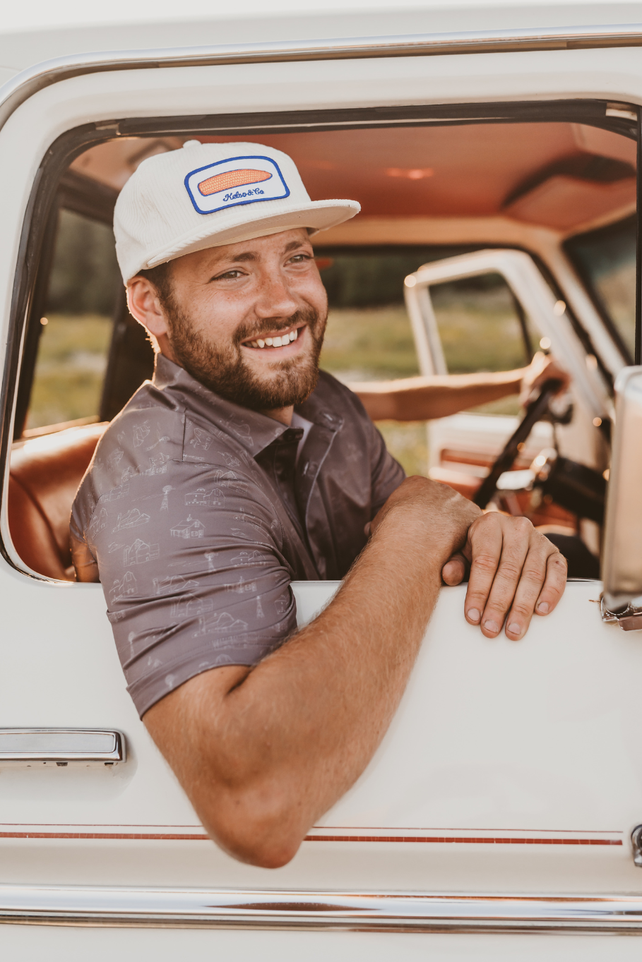 Kelso & Company - Wholesale Polo - Men's - Country Views in Brown Men's Polo1