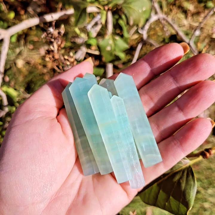 ZARDENIA - Vendita all'ingrosso Pietra/cristallo spirituale - Pistachio Calcite Points 2