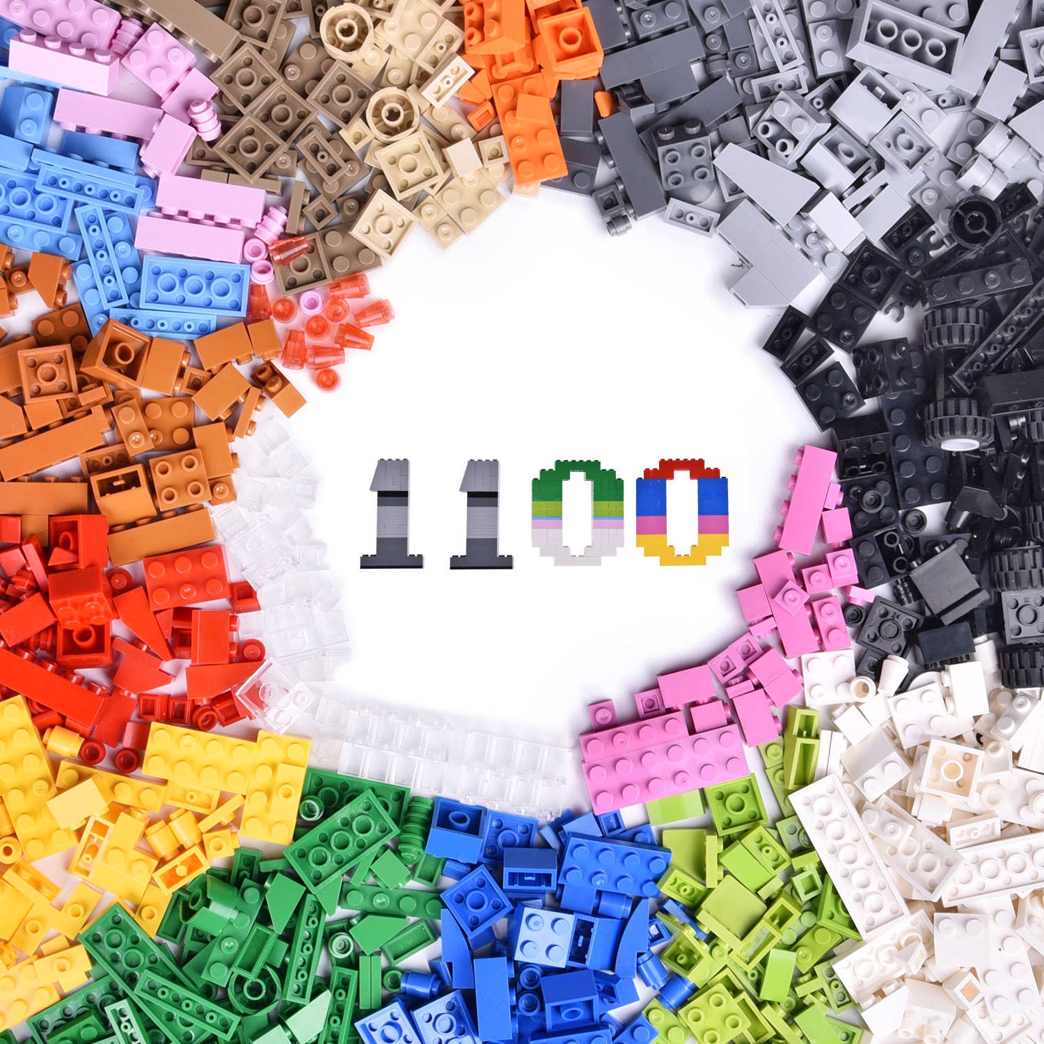 Fun Little Toys - Wholesale Building Set - Kids - 1100 PCs Assorted Creative Building Blocks1