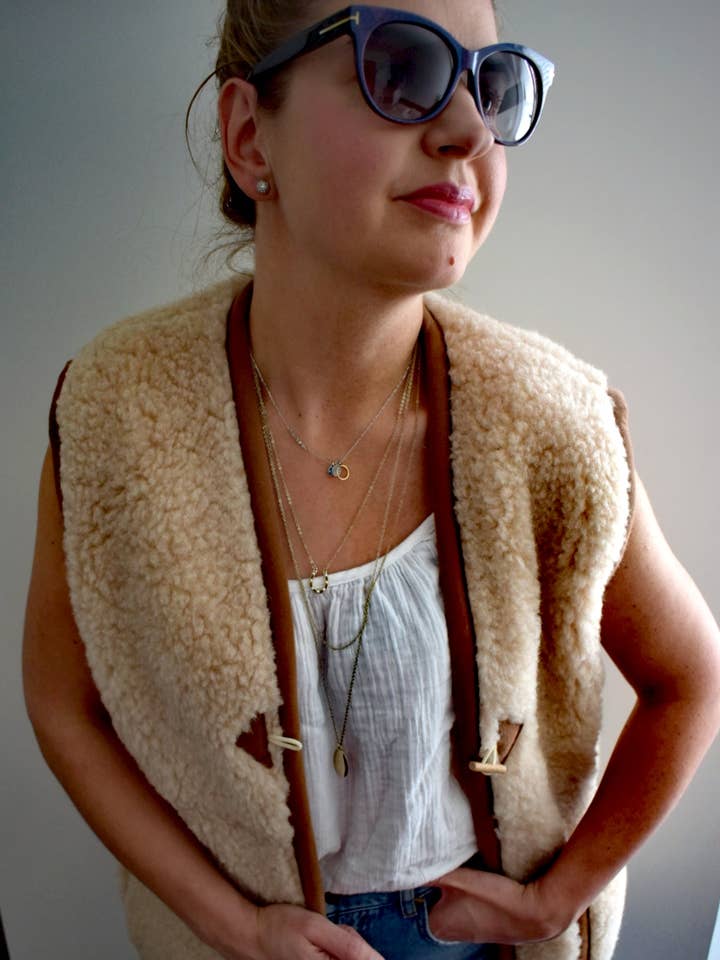 HomieeStudio - Vente Veste sans manches – femme - Bodywarmer en laine mérinos0