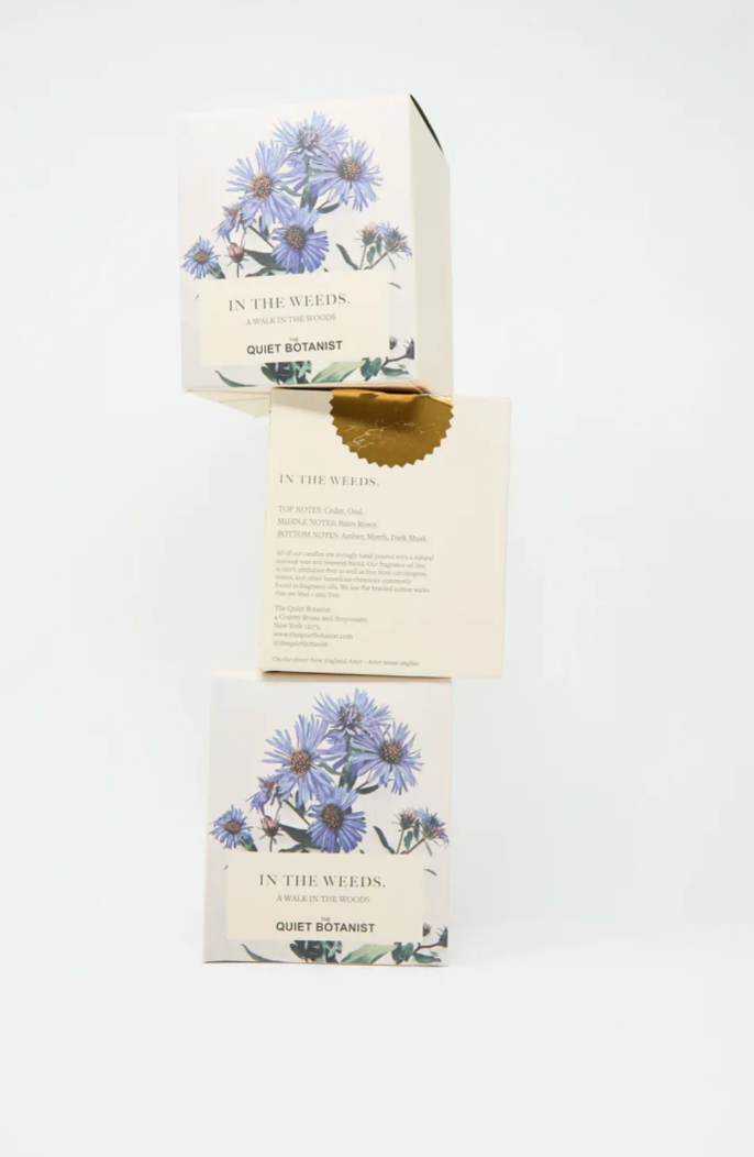 The Quiet Botanist - Wholesale Jar/Filled Candle - In The Weeds Candle - Sample Candle1