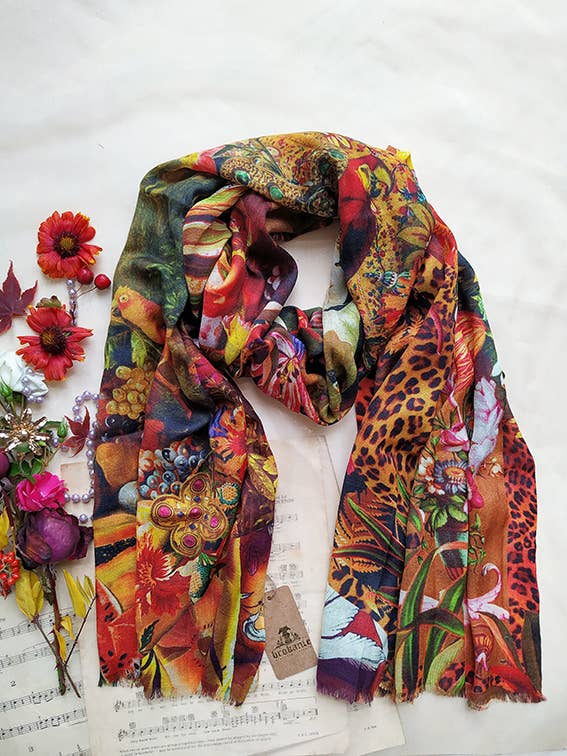 Large cashmere scarf ADAM for wholesale by BROKANTE