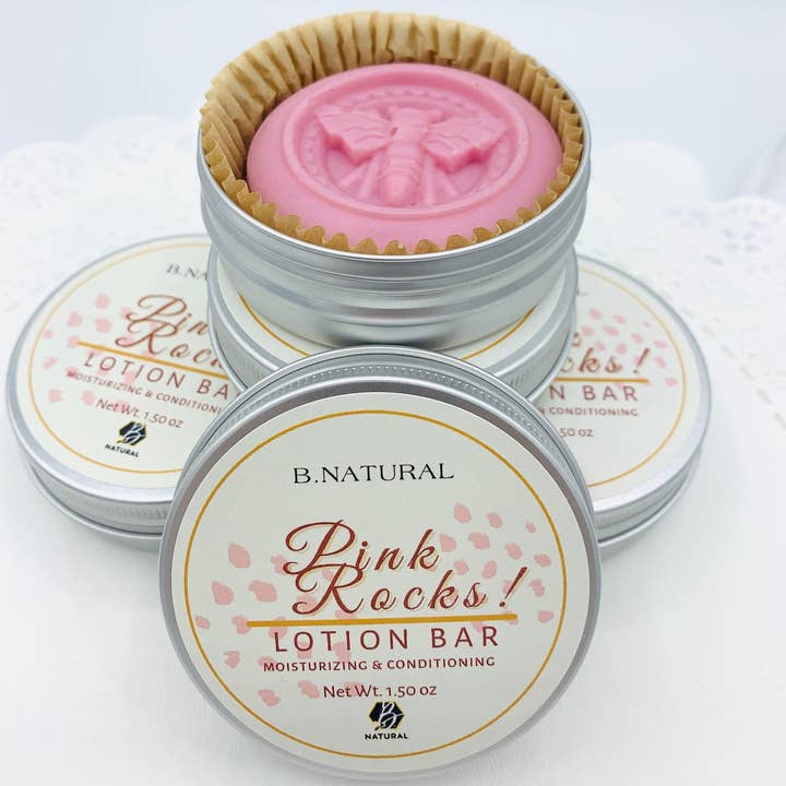 Pink Rocks | Lotion Bar for wholesale by B.NATURAL