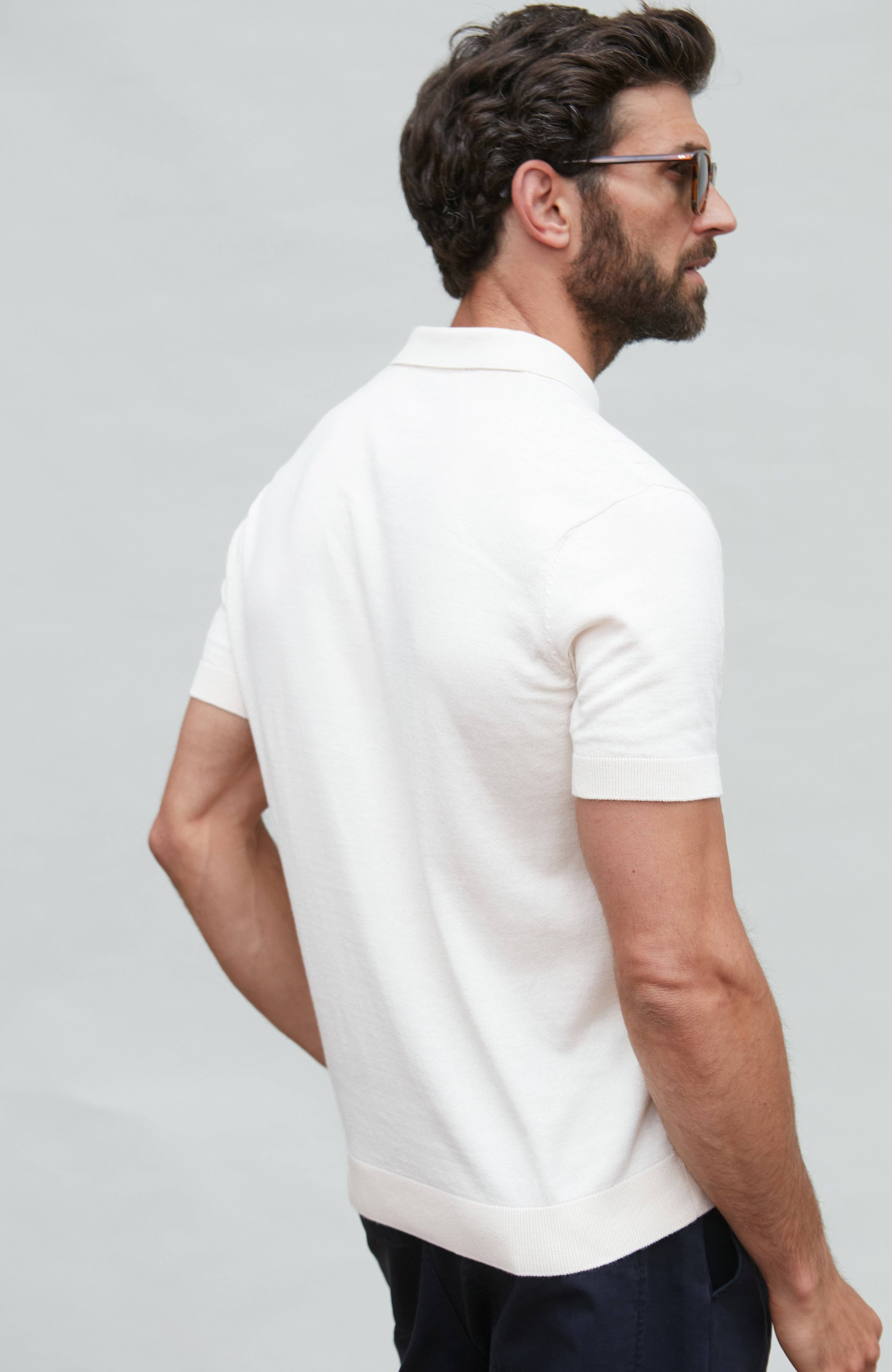 Paul James Knitwear - Wholesale Polo - Men's - Mens Ultra Fine Cotton Selection Knit Polo Shirt8