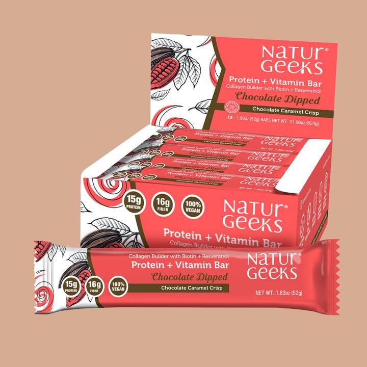 Chocolate Caramel Crisp Snack Bar - Vegan Pea Protein for wholesale by Innoviom Brands