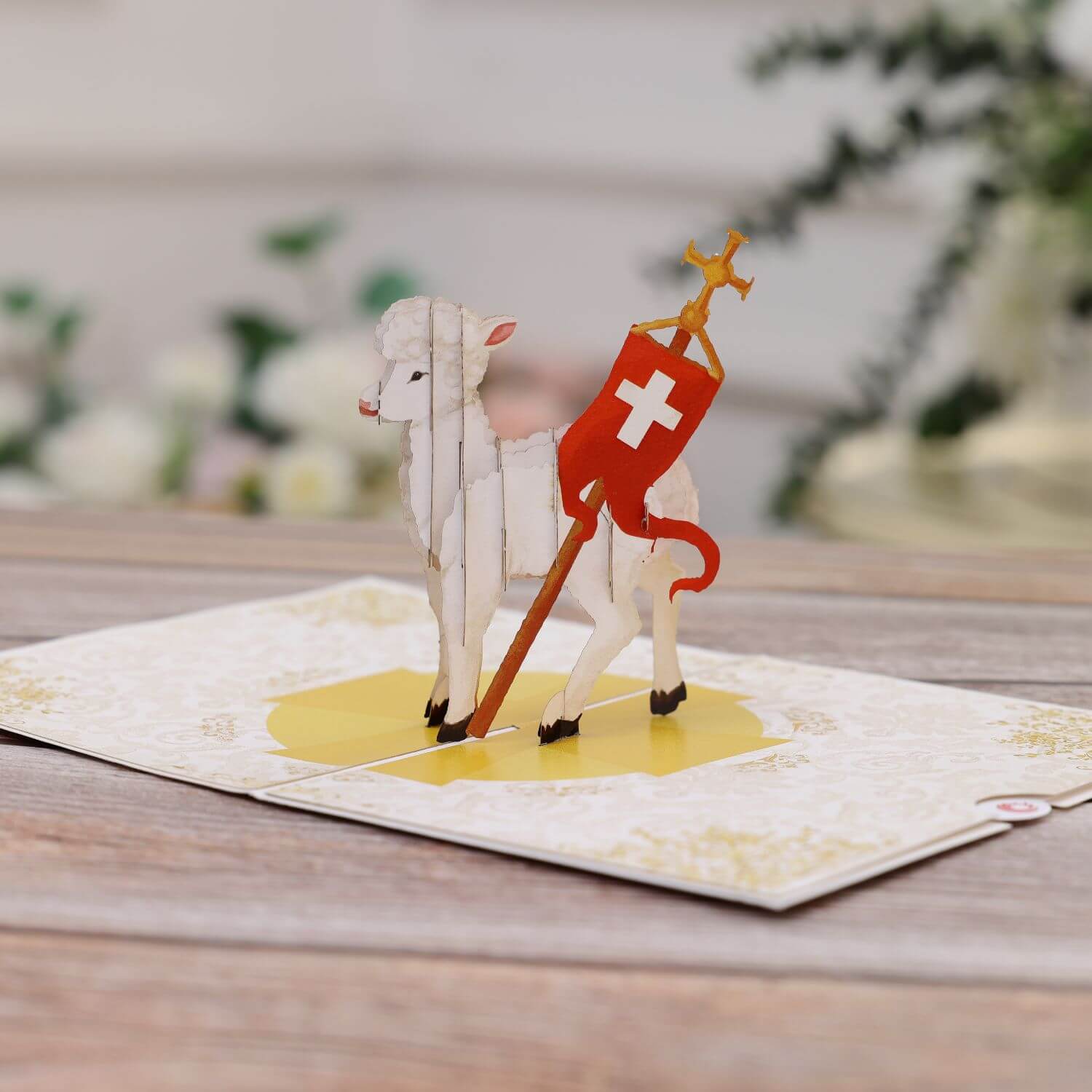 Unipop Cards, LLC - Wholesale Everyday Greeting Card - Holy Lamb Pop Up Card - Christmas pop up card5