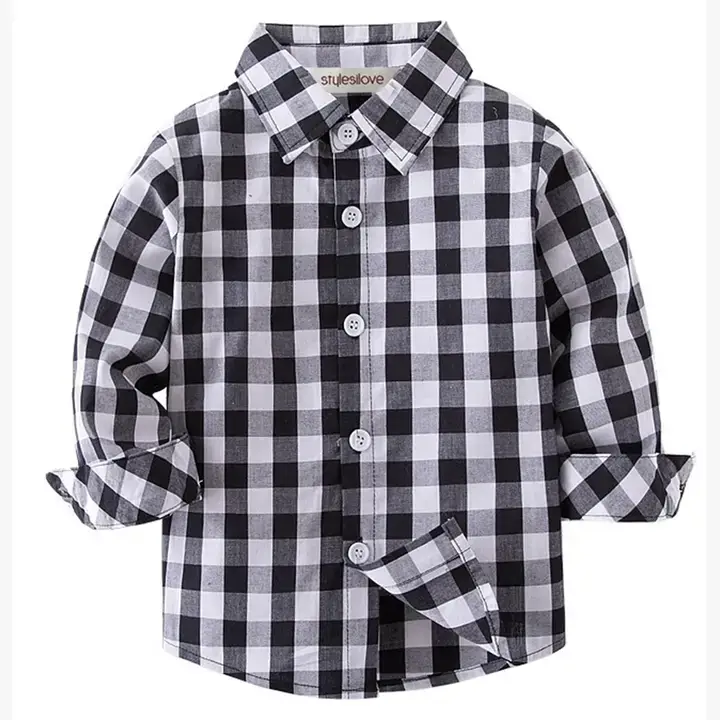 Fennco Styles - Wholesale Button Down Shirt - Kids - Baby Toddler Button-Down Shirt 1