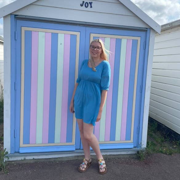 Petite Blue Dress for wholesale by Stylish Collective