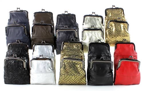 Leather Impressions Inc - Wholesale Cigarette Case - Lambskin Fold Over Cigarette Case Style : 7194