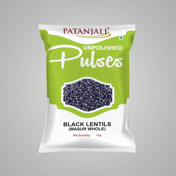 India shopping - Wholesale Beans - Patanjali Unpolished Black Masur - 500 gms
