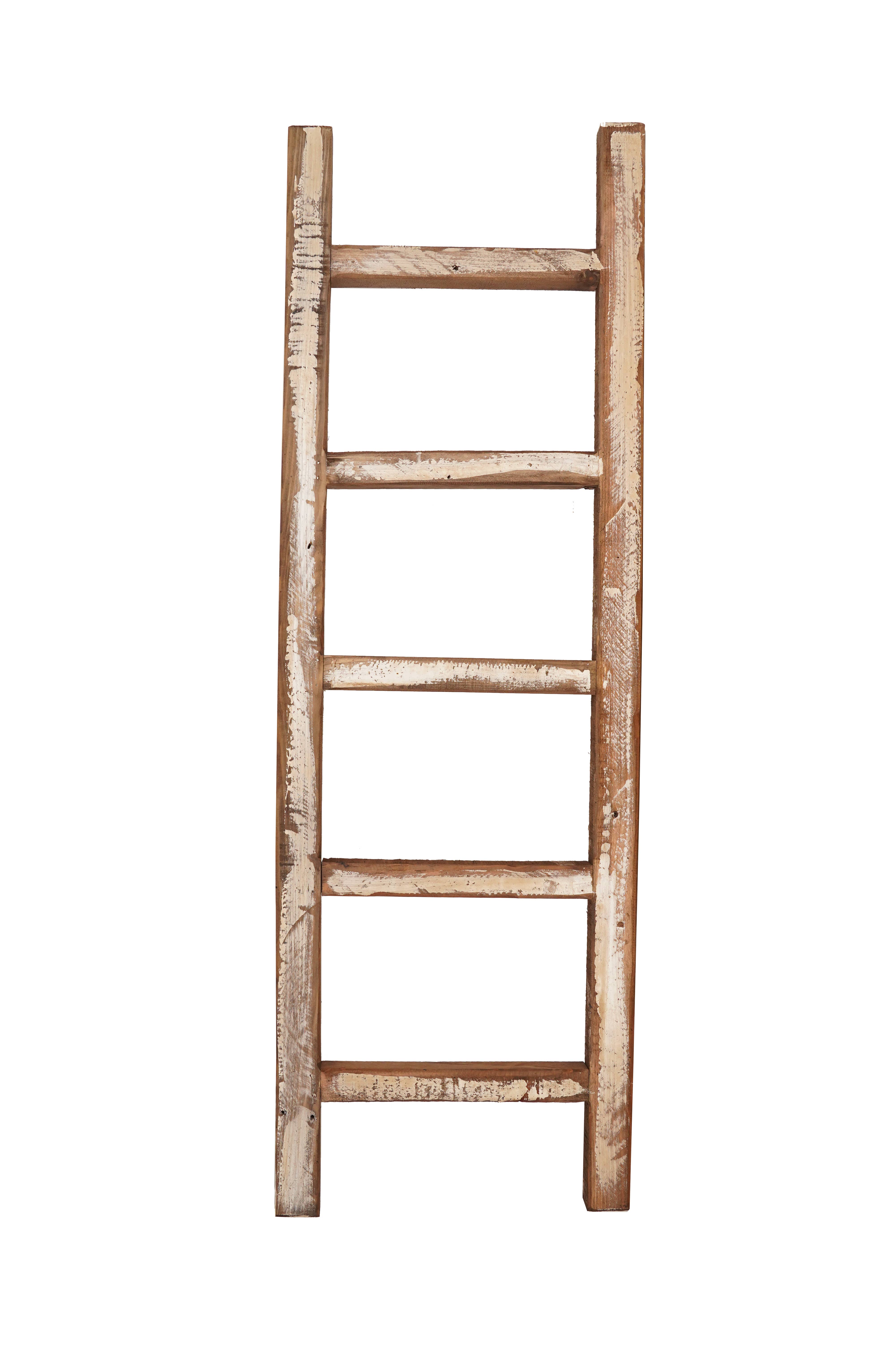 My Amigos Imports – wholesale Free-standing shelf – Farmhouse 4 Foot Blanket Wood Ladder-Reclaimed Wood-4 Foot3