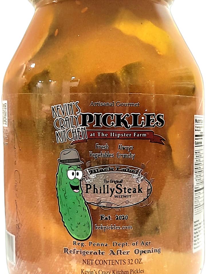Philly CheeseSteak for wholesale by Kevin's Crazy Kitchen Pickles at the Hipster Farm